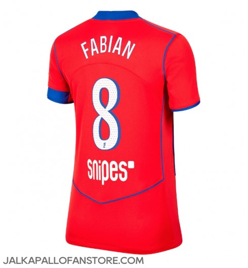 Paris Saint-Germain Fabian Ruiz #8 Kolmaspaita Naisten 2025-26 Lyhythihainen Paris Saint-Germain Fabian Ruiz #8 Kolmaspaita Naisten 2025-26 Lyhythihainen